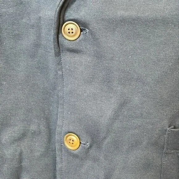 NWT Lands End Mens Ponte Knit Sport Blazer Radiant Navy Size L Large - Picture 3 of 12